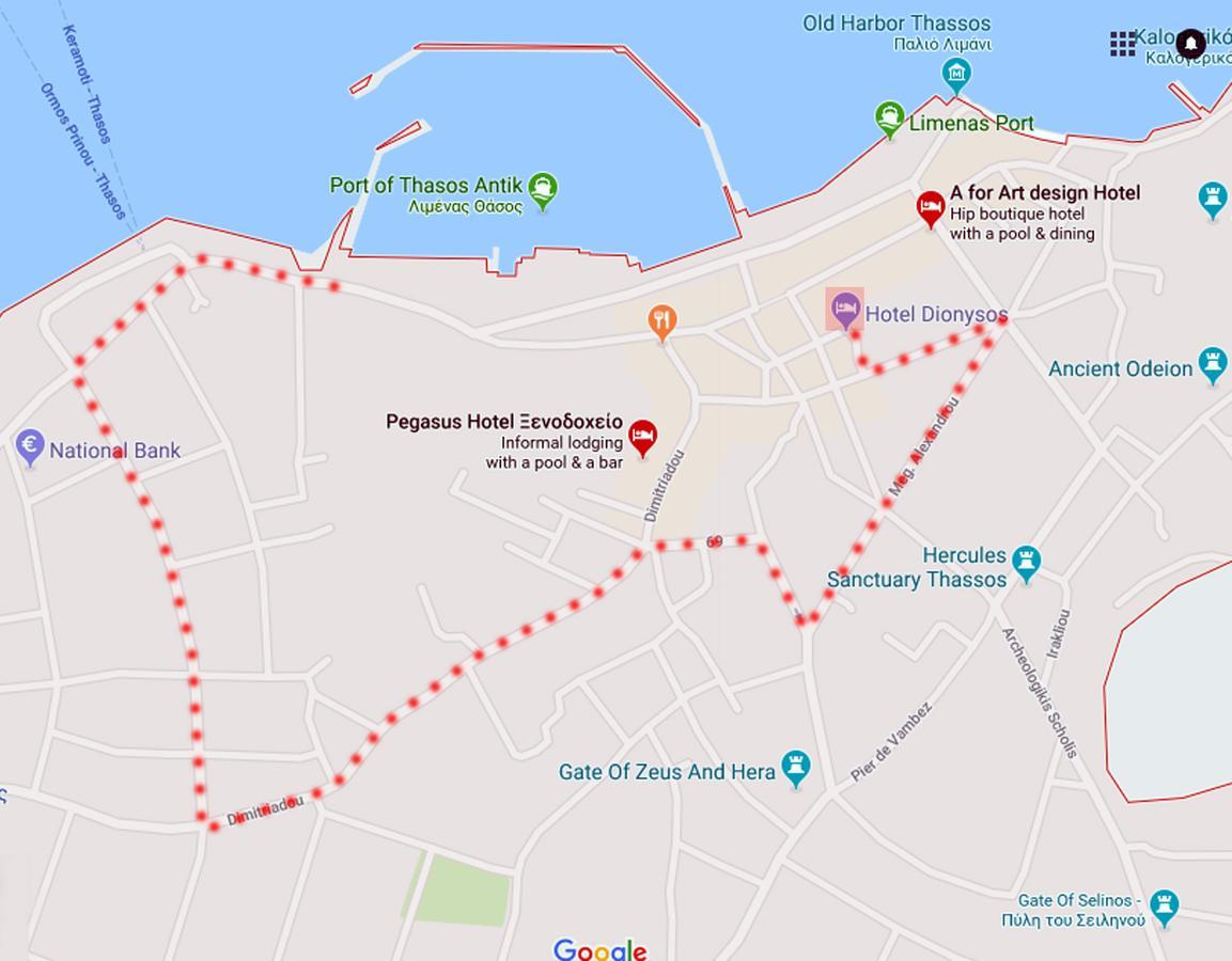 Dionyssos Hotel Limenas  Bagian luar foto